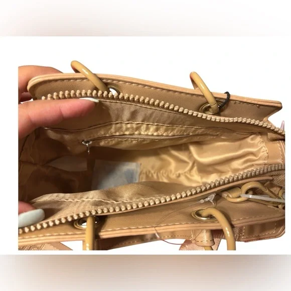 Madden Girl Tan Crossbody Bag with Structured Design - Picture 4 of 9